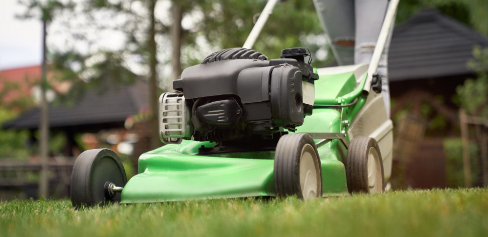 lawn mower to maintain the garden
